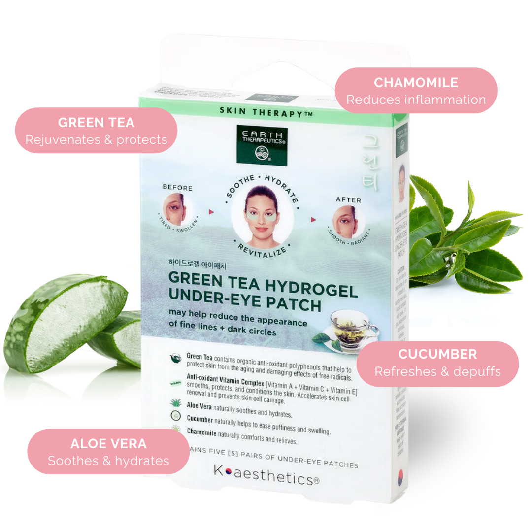 Green Tea Hydrogel Under-Eye Patches - 5 Pairs