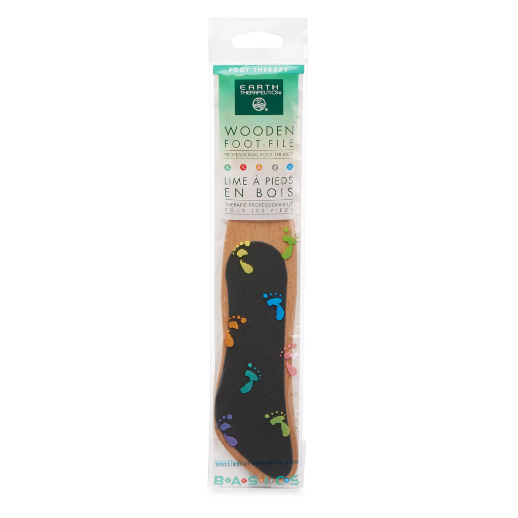 Professional Double Sided Wooden Foot File-dead Skin Exfoliator