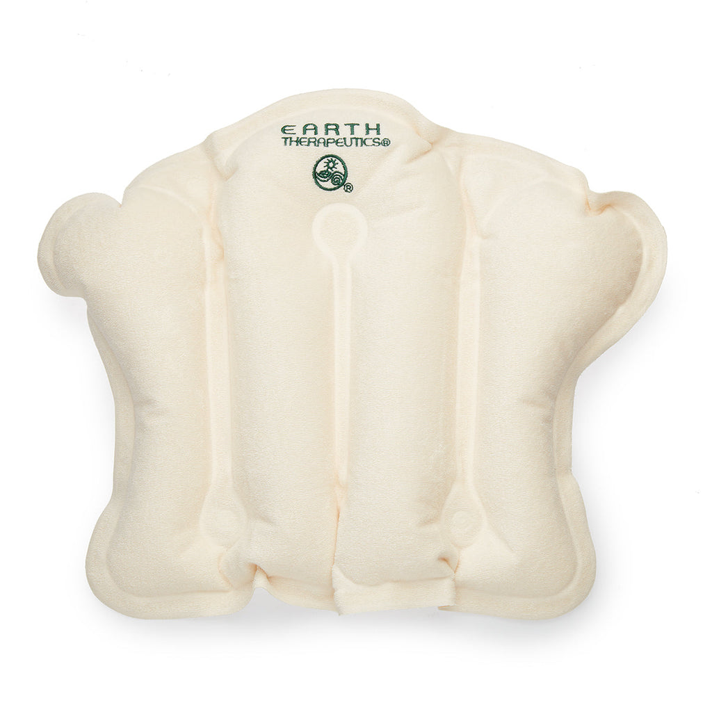 Terry Covered Bath Pillow - Natural – Earth Therapeutics