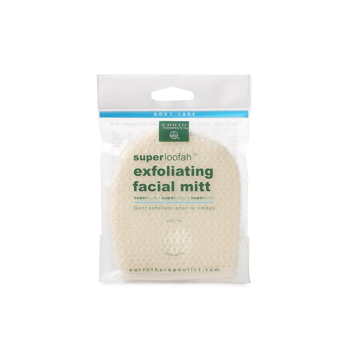 Super Loofah Exfoliating Facial Mitt | Earth Therapeutics