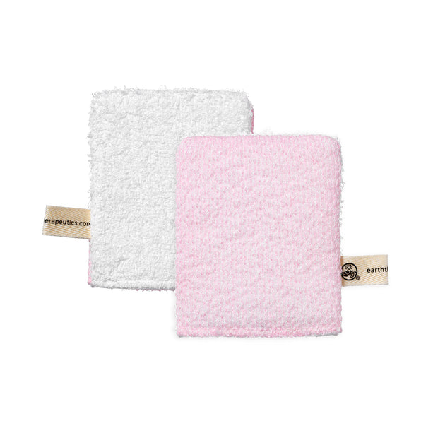 Organic Cotton Exfoliating Facial Mitt - Pink