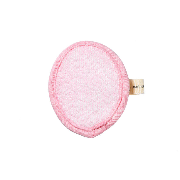 Organic Cotton Exfoliating Facial Pad - Pink