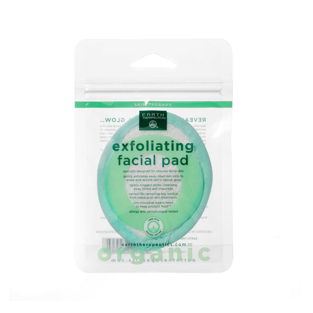 Organic Cotton Exfoliating Facial Pad - White