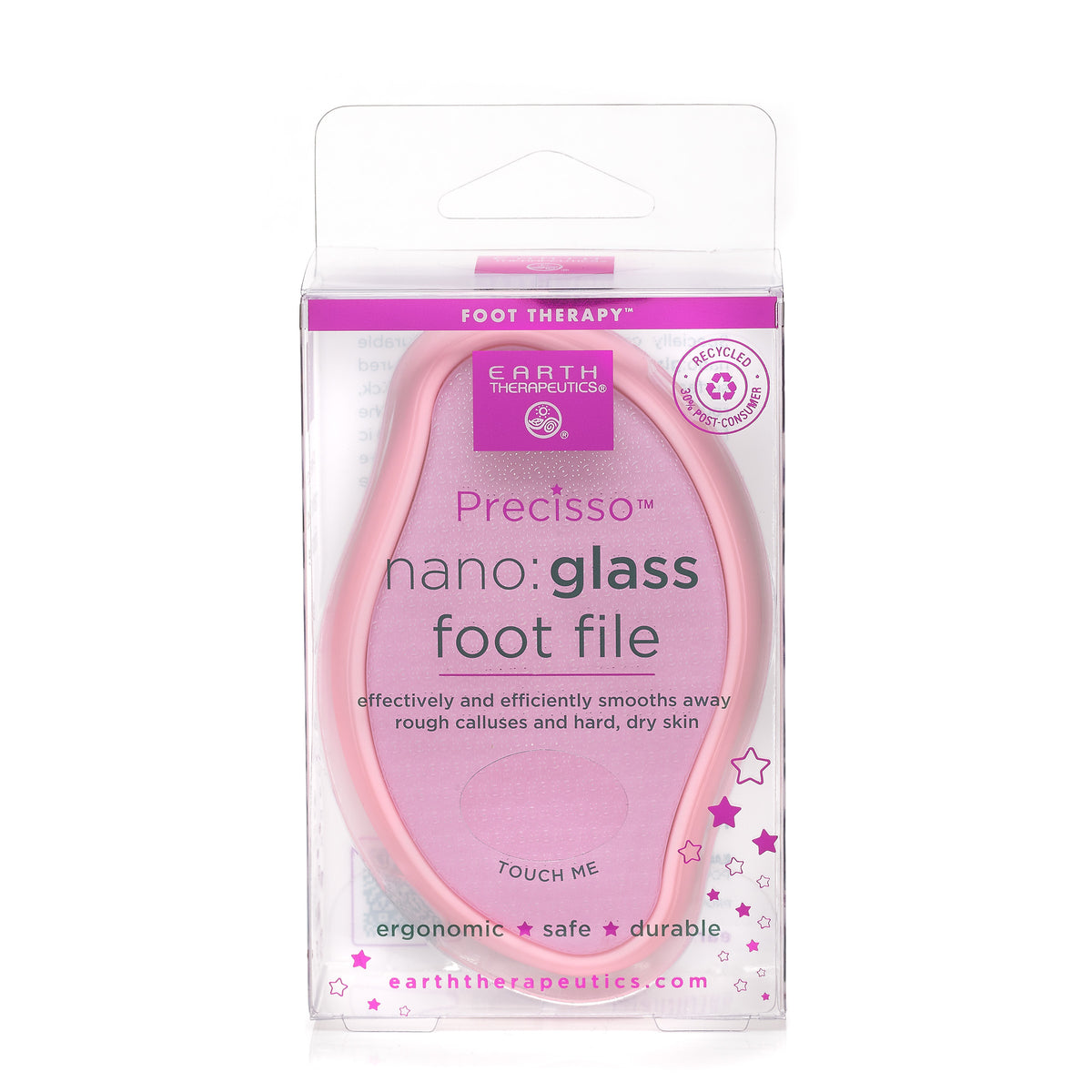 Precisso Nano:Glass Foot File - Pink - ALLURE Beauty Editor Pick