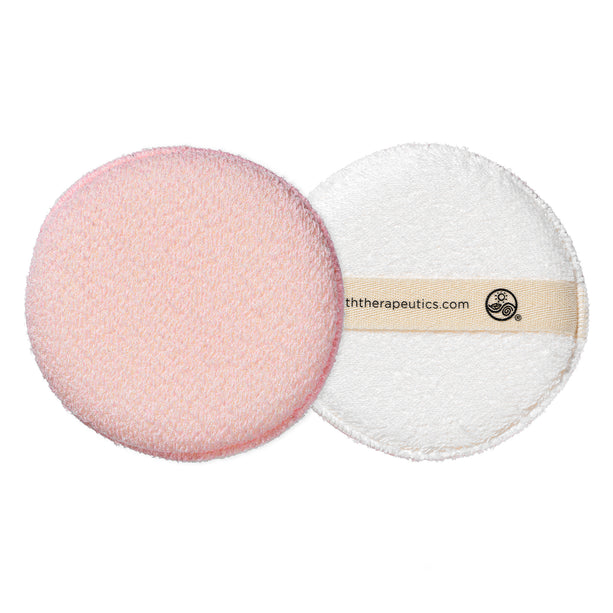 Organic Cotton Exfoliating Hydro Sponge - Round - Pink