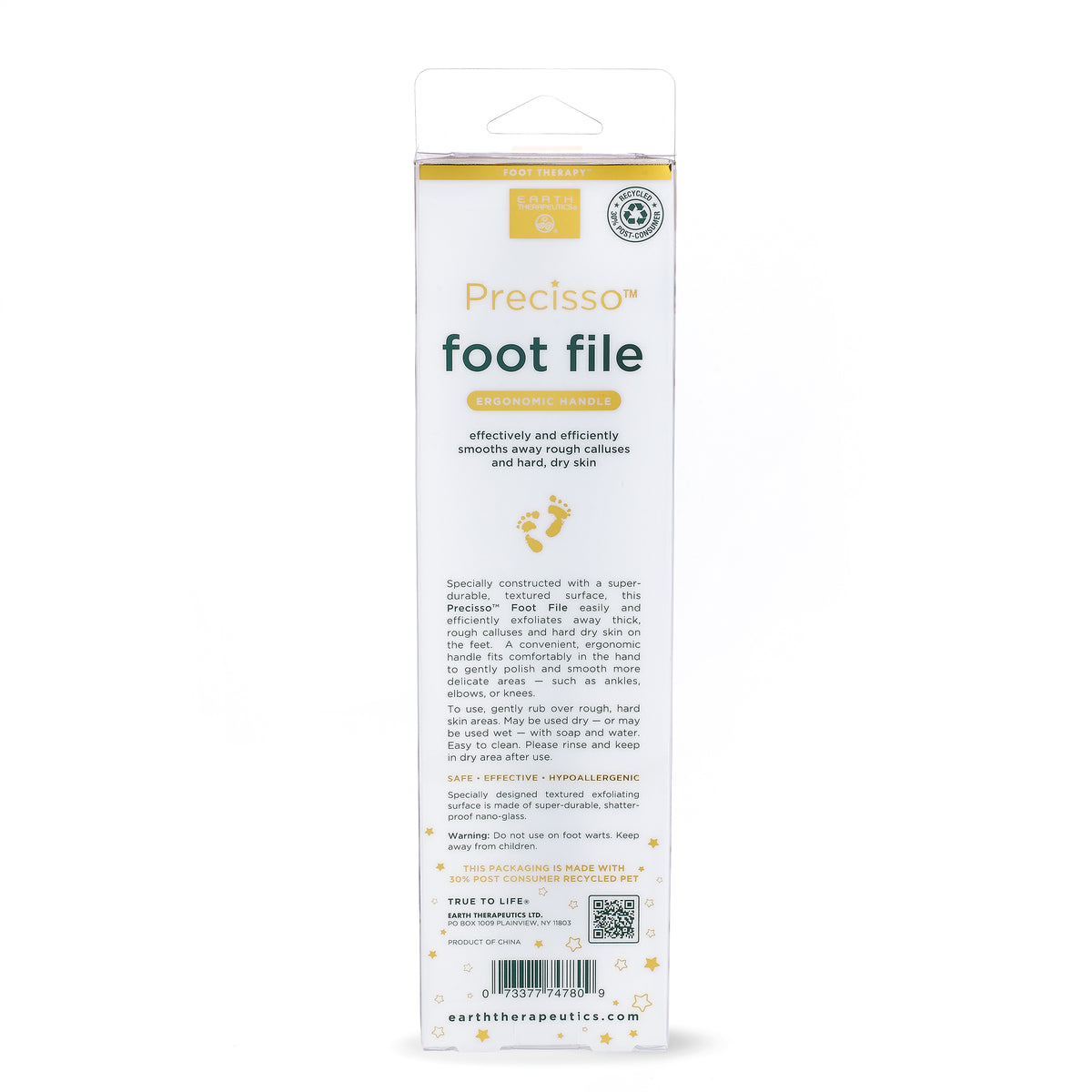 Precisso Foot File - Nano:Glass w/ Handle