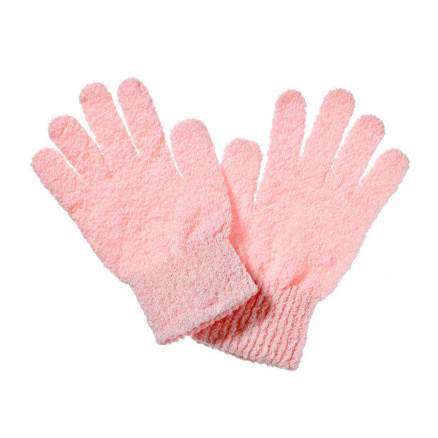 Organic Cotton Exfoliating Hydro Gloves - Pink