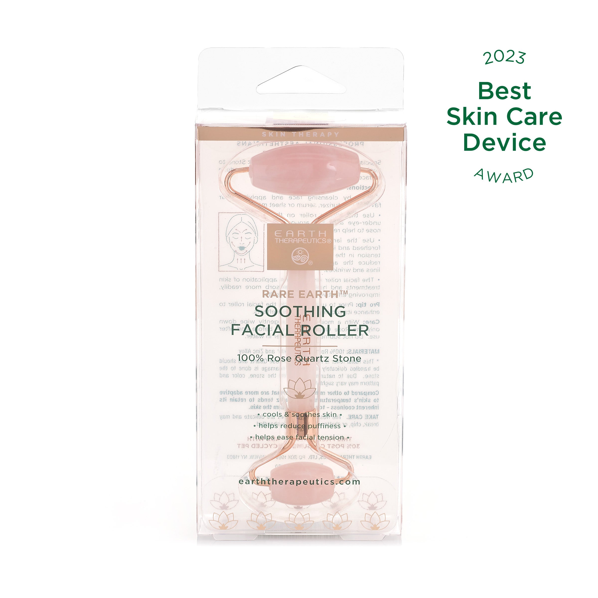 Rose Quartz Soothing Facial Roller - Award Winner Rose Quartz Soothing Facial Roller - Award Winner