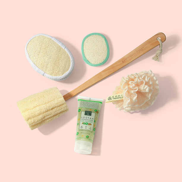 Loofah Back Massager Brush - Deluxe