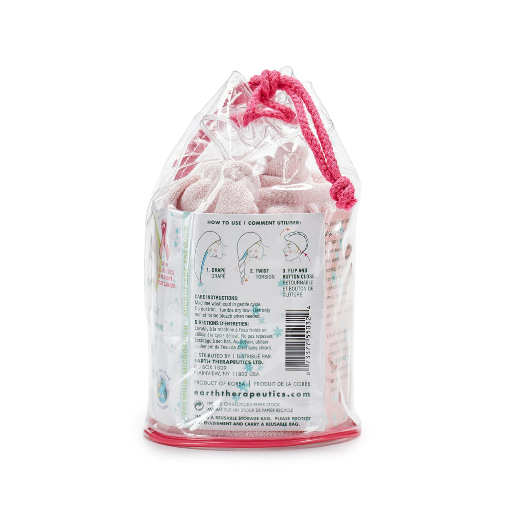 Ultra-Absorbent Quick-Dry Hair TURBAN PKG-back