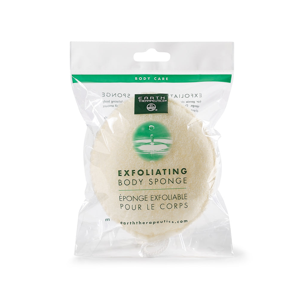 Exfoliating Body Sponge - Natural PKG-front