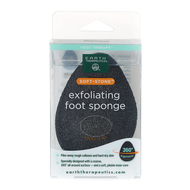 Soft Stone Exfoliating Foot Sponge – Earth Therapeutics