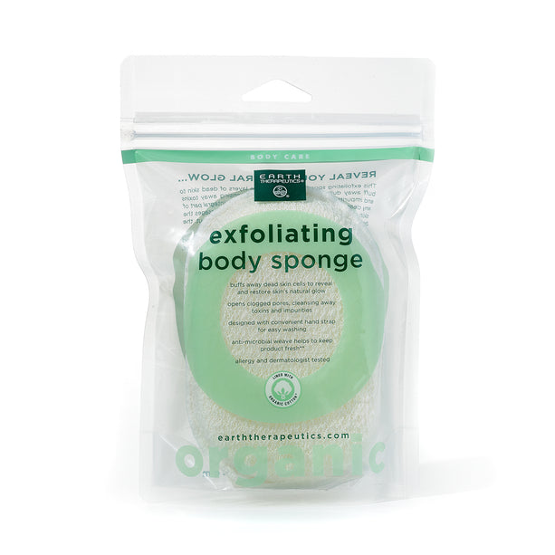 Organic Cotton Exfoliating Hydro Sponge - Oval