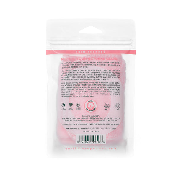 Organic Cotton Makeup Removing Cloth - Pink