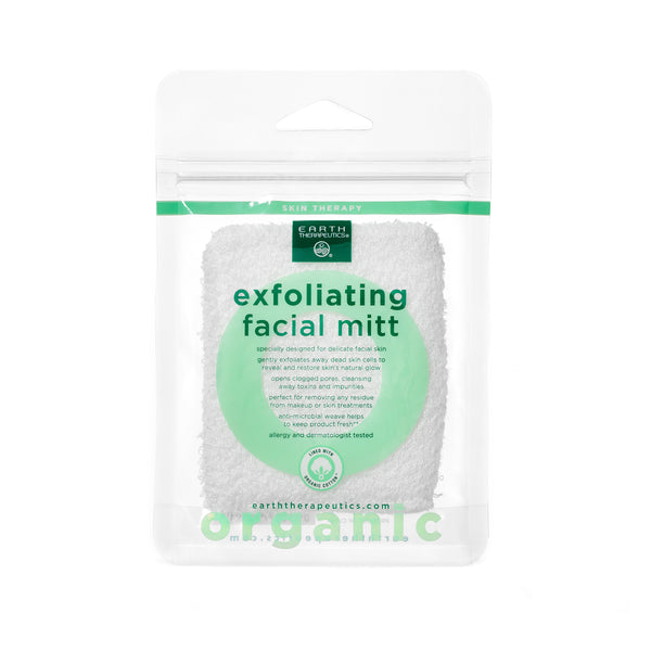 Organic Cotton Exfoliating Facial Mitt | Dual-sided – Earth