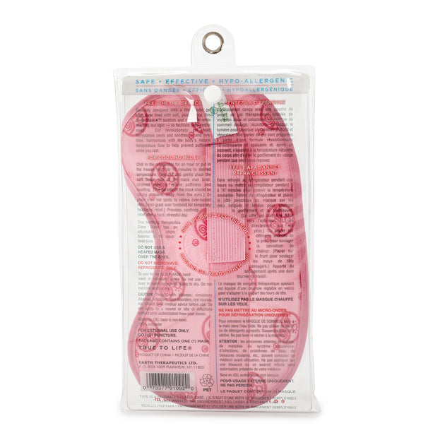Gel Bead Sleep Mask - Pink PKG-back