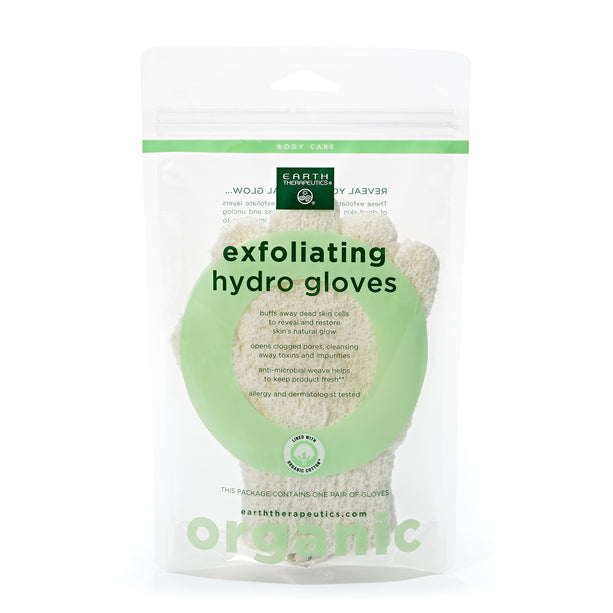 Organic Cotton Exfoliating Hydro Gloves