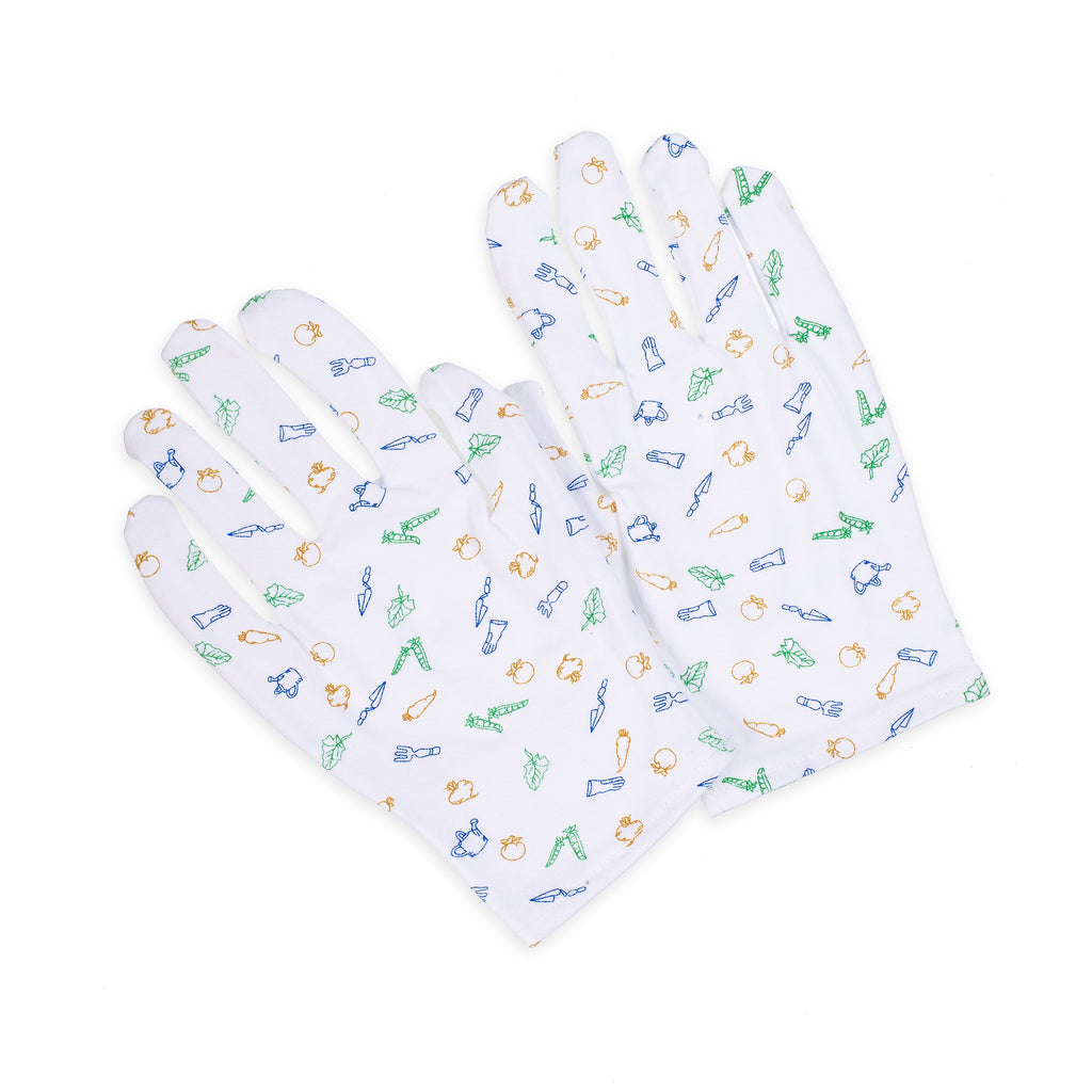 Moisturizing Hand Gloves With Garden Prints