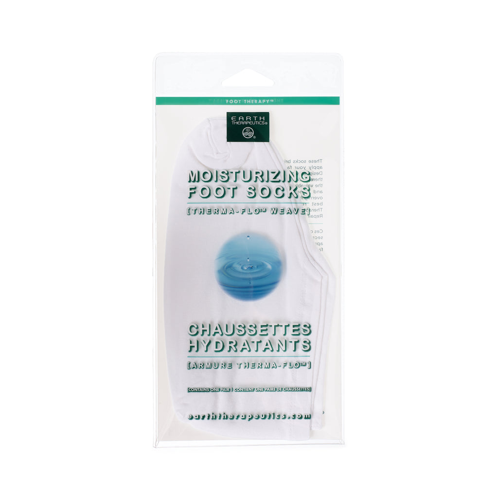 White Hydrating and Moisturizing Foot Socks