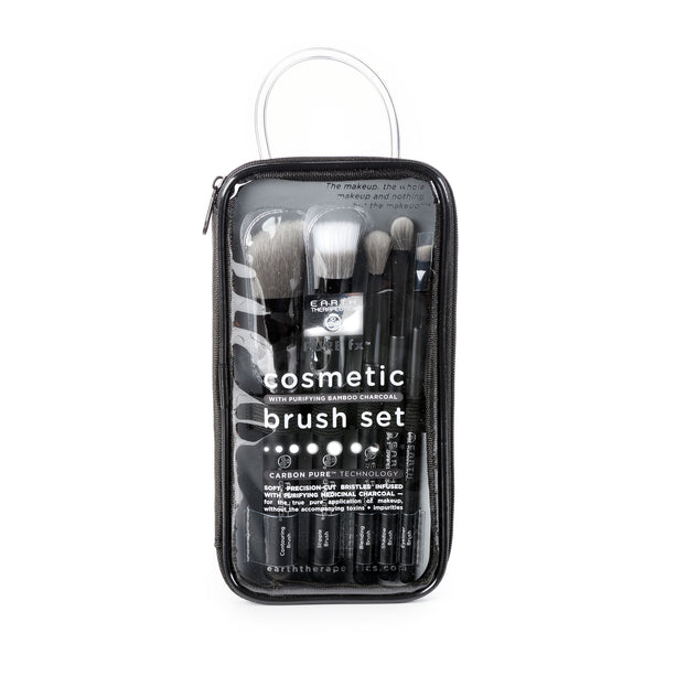 Charcoal Cosmetic Brushes Set  Charcoal Foundation Brush Set