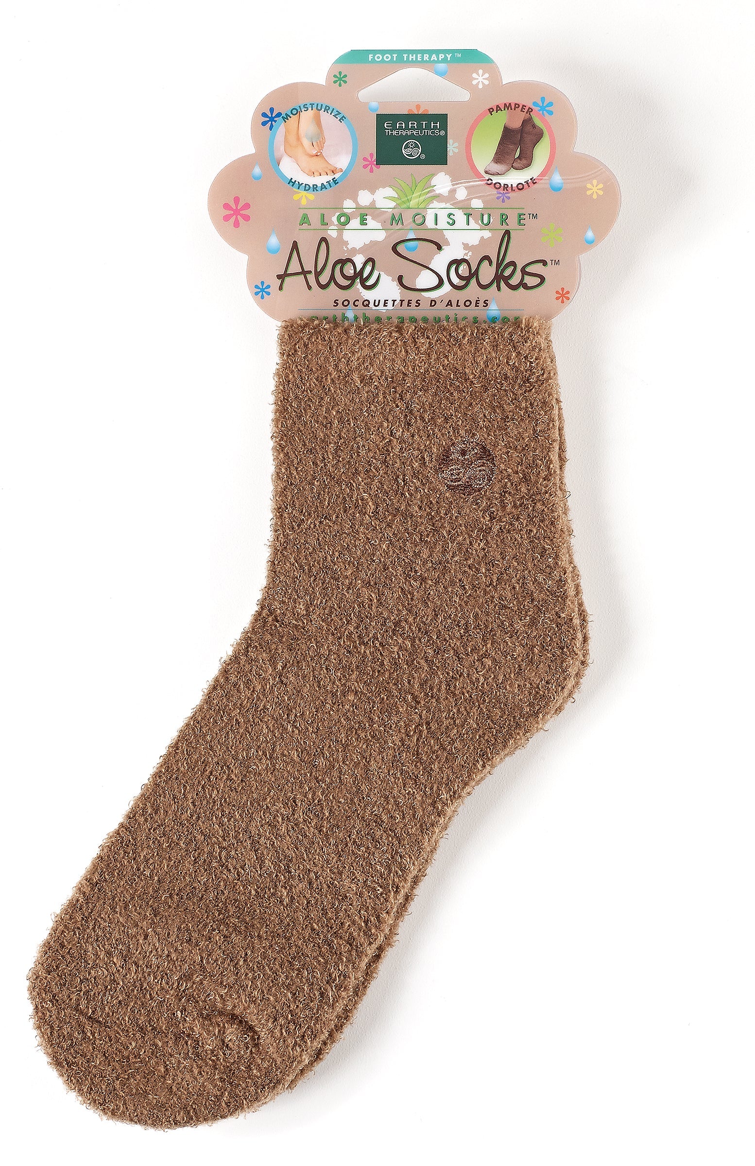 Earth Therapeutics Aloe Socks - 1 Pair *Choose Color* (#264840993006)