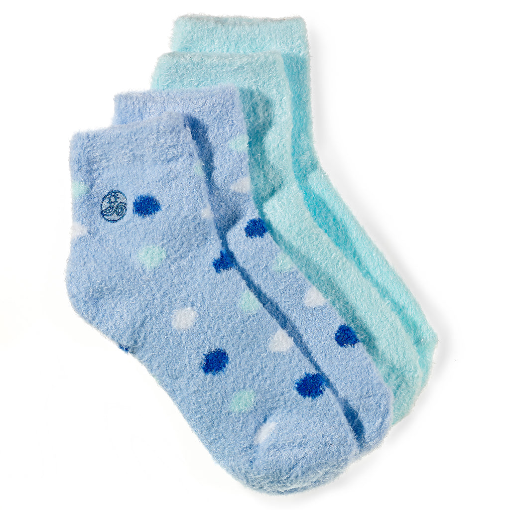 Wholesale Cloudz Natural Aloe Vera Spa Socks - Assorted Blue (2