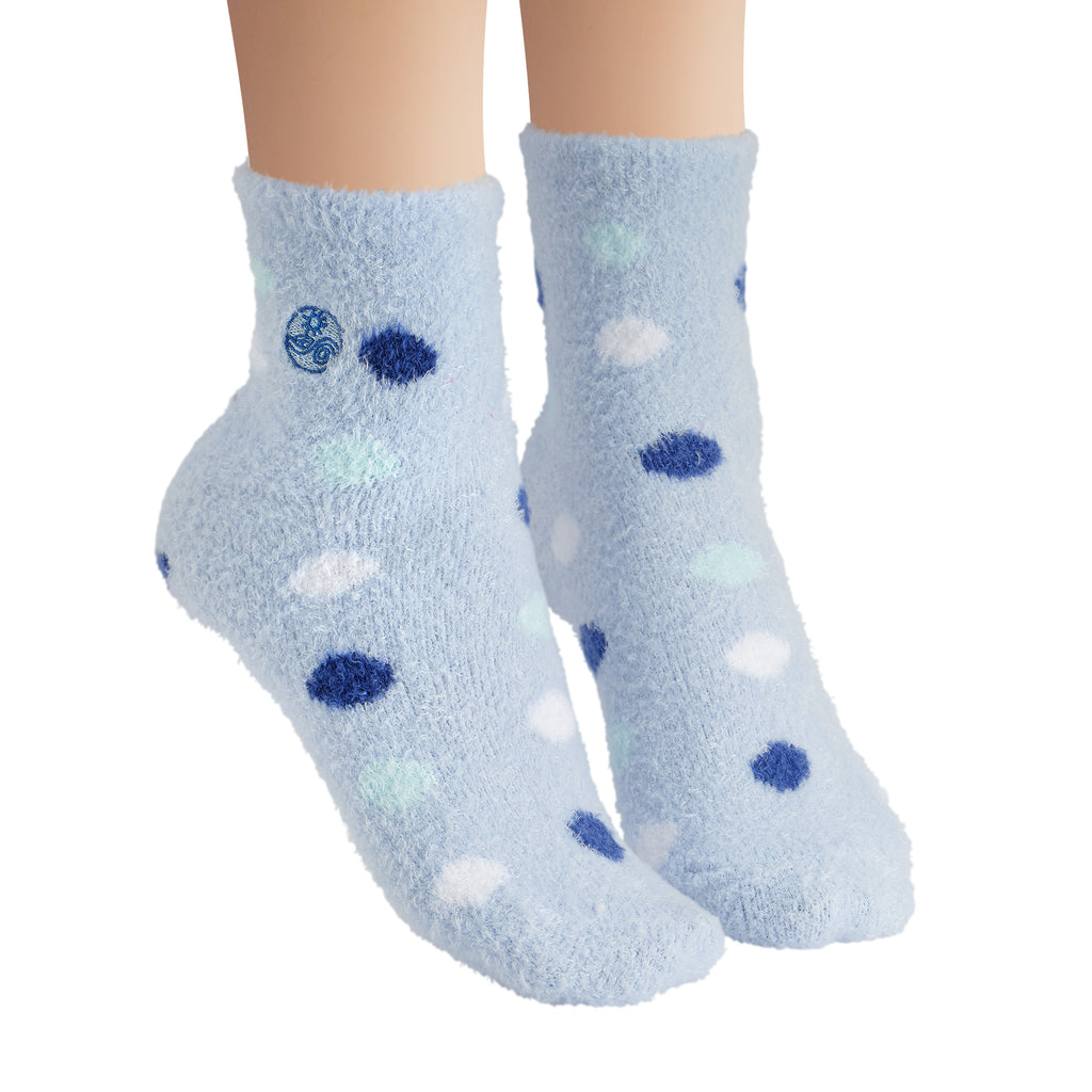 Wholesale Cloudz Natural Aloe Vera Spa Socks - Assorted Blue (2