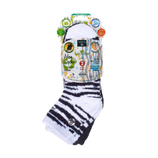Black and White Aloe socks - Double Pack Socks
