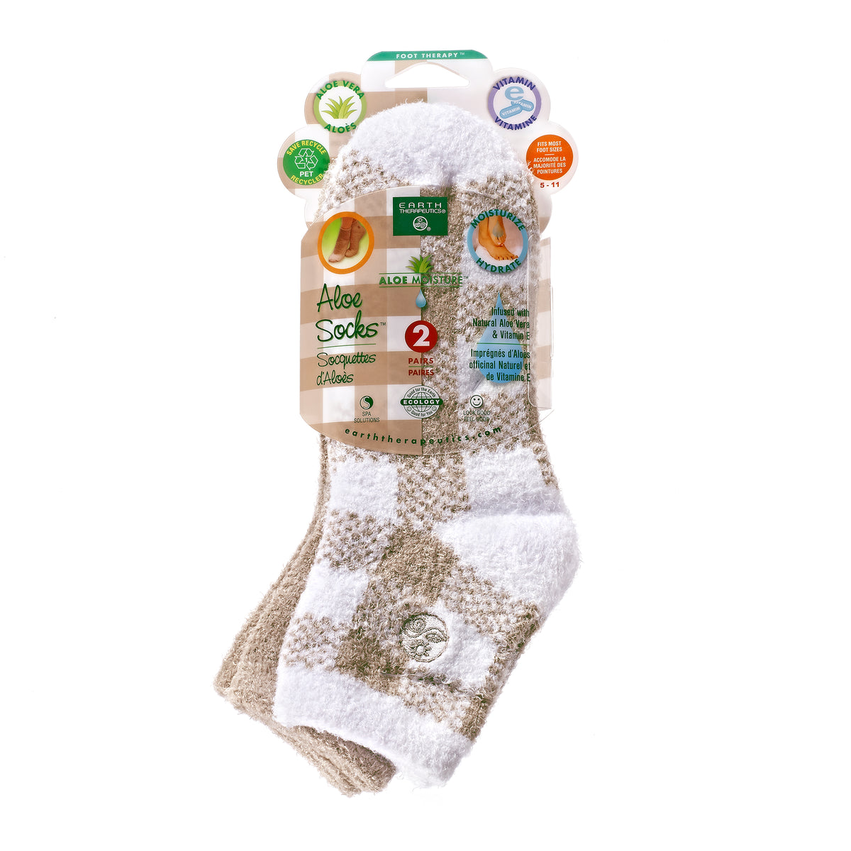 Aloe Socks - 2 Pack