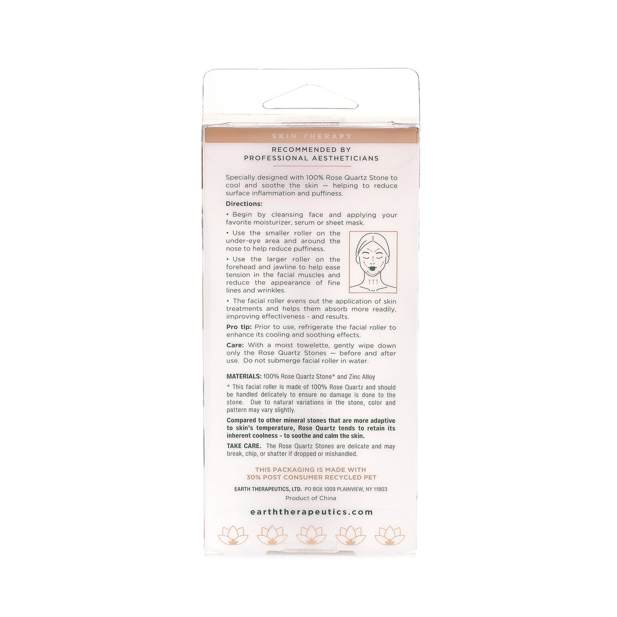 Rose Quartz Soothing Facial Roller - GLAMOUR Award Winner