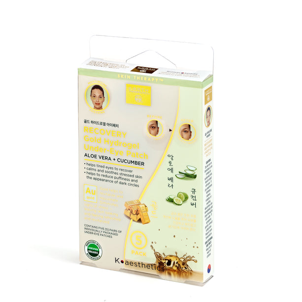 Recovery Gold Hydrogel Under Eye Patch Aloe Vera Plus Cucumber Gel