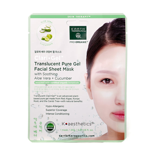 Clari-Gel Translucent Mask - Aloe Vera + Cucumber - 3 Pack