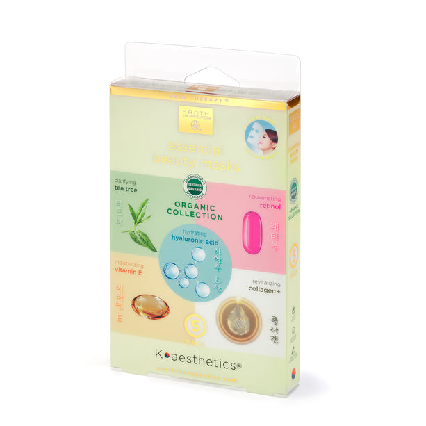 Essential Beauty Masks - Organic Collection - 5 Pack