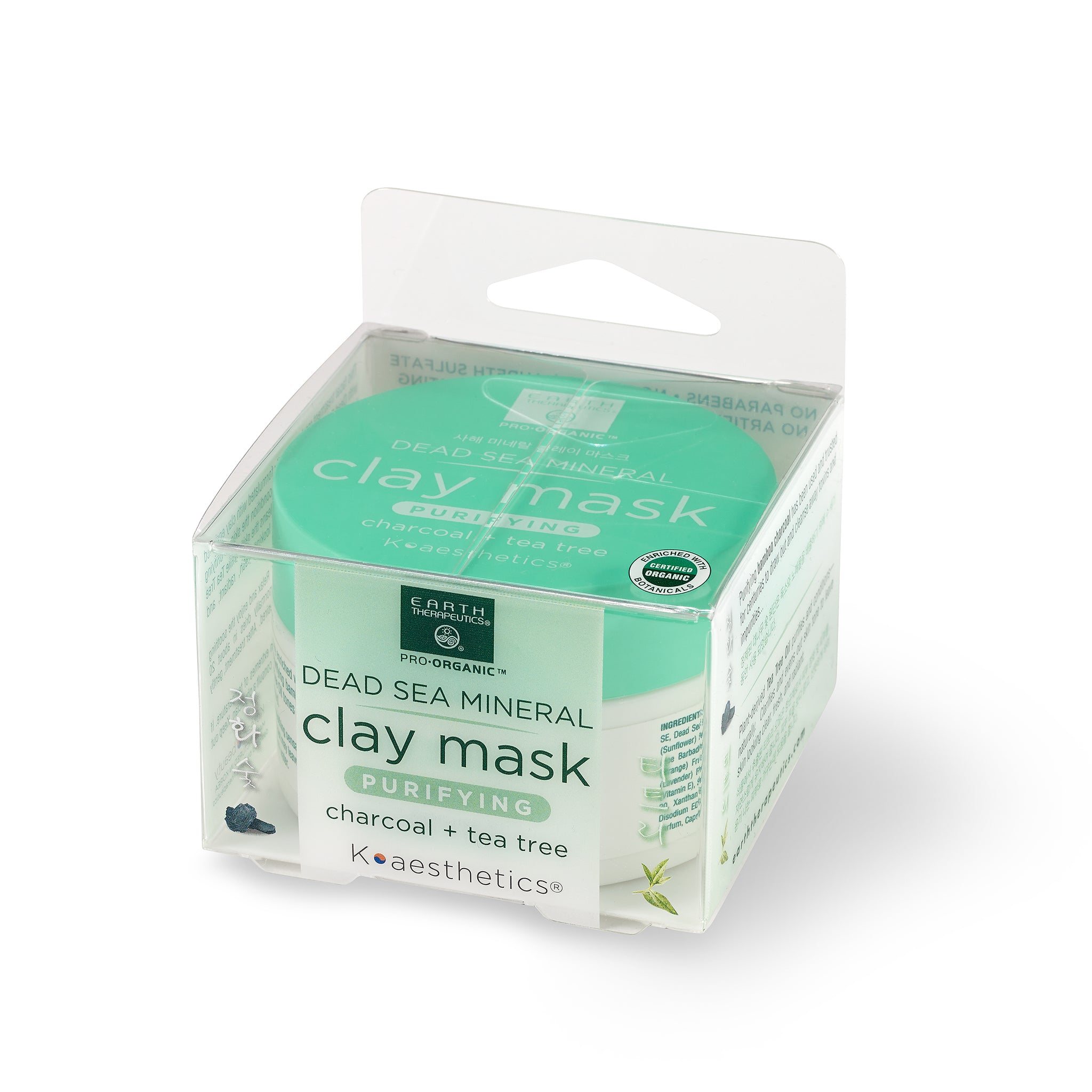 Dead Sea Mineral Clay Mask With Charcoal & Tea Tree | Face Clay