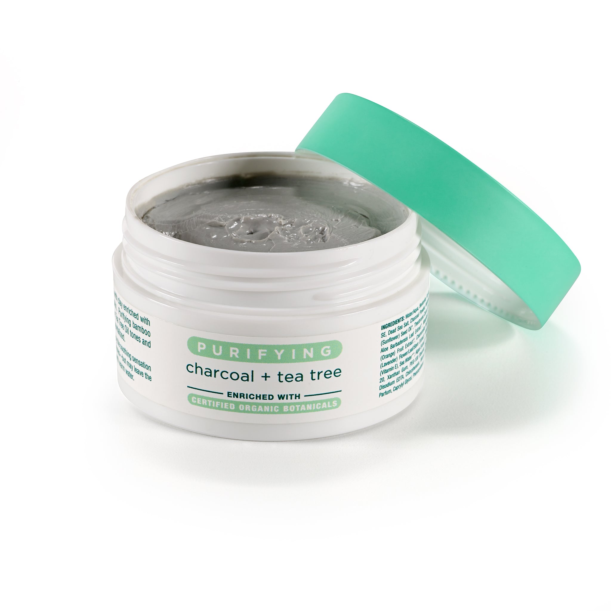Dead Sea Mineral Clay Mask With Charcoal & Tea Tree | Face Clay